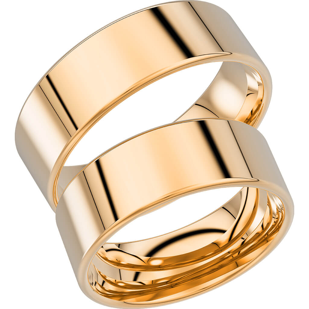 238-7 - Bred slät ring i rödguld - Dahlströms Guld