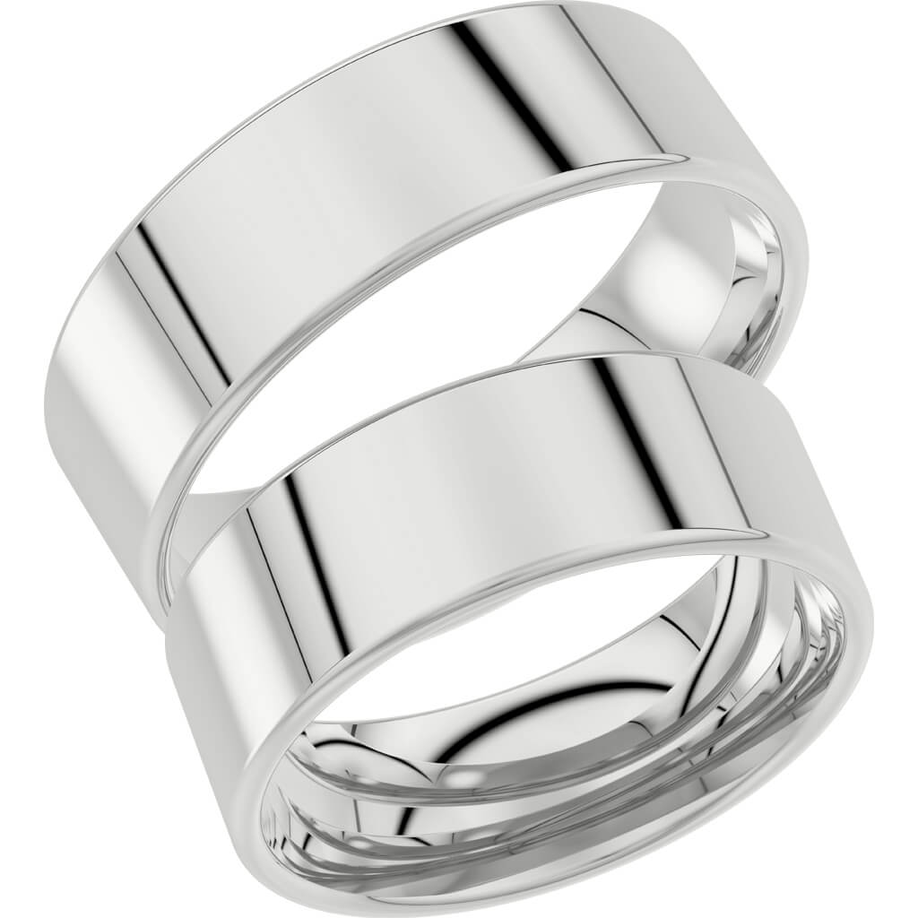 238-7 - Bred slät ring i silver - Dahlströms Guld