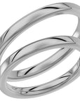 240-2,5 - Slät ring i vitguld - Dahlströms Guld