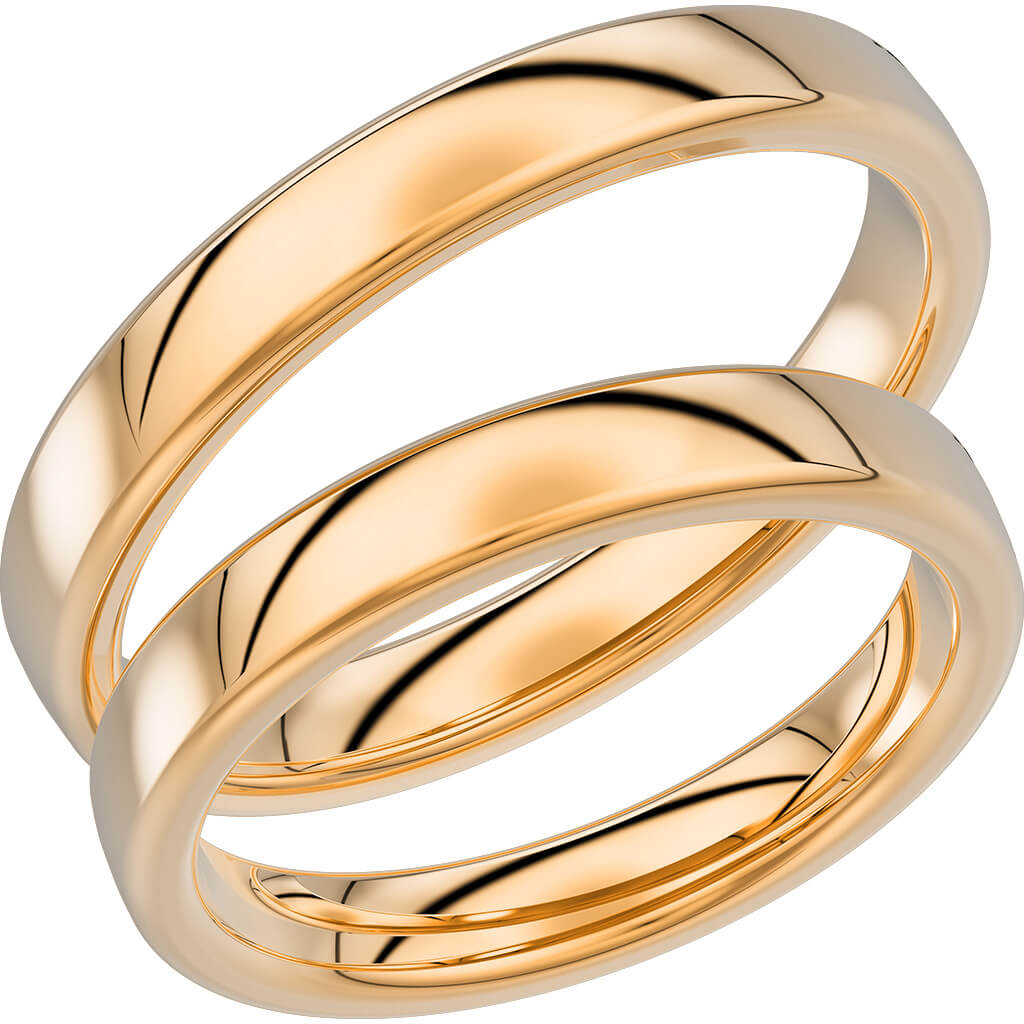 240-3,5 - Slät ring i rödguld - Dahlströms Guld
