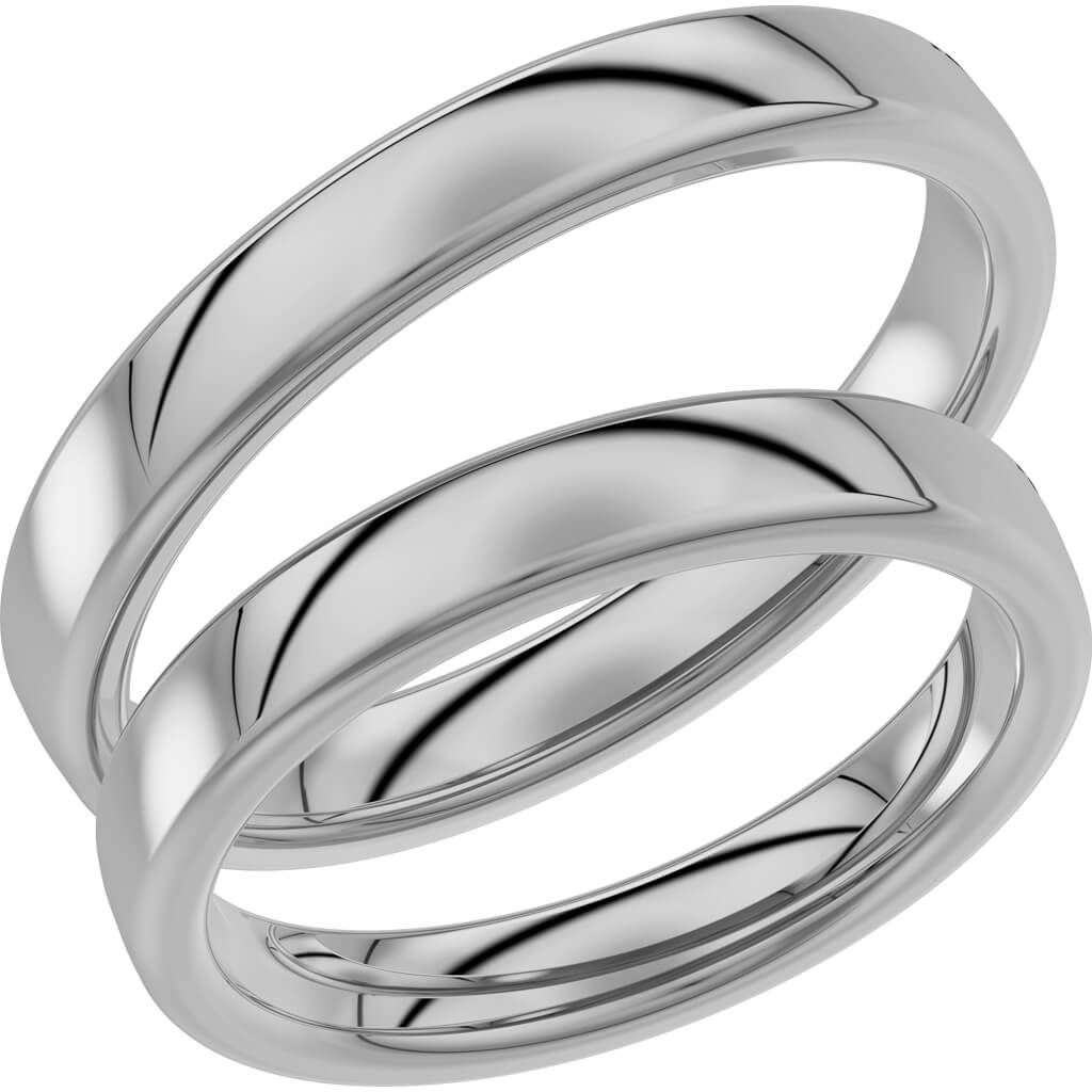 240-3,5 - Slät ring i vitguld - Dahlströms Guld