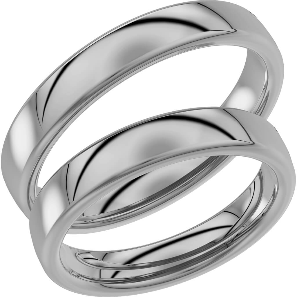 240-4 - Slät ring i palladium - Dahlströms Guld