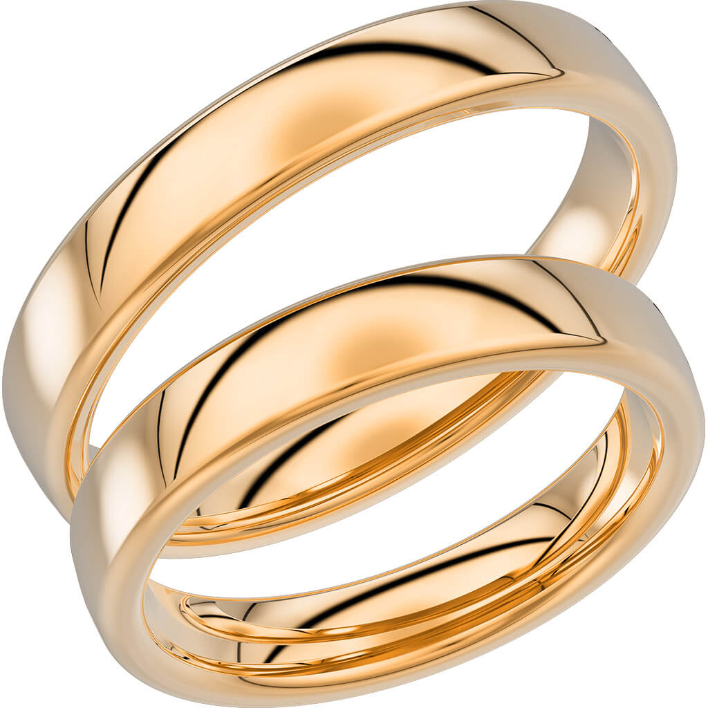 240-4 - Slät ring i rödguld - Dahlströms Guld