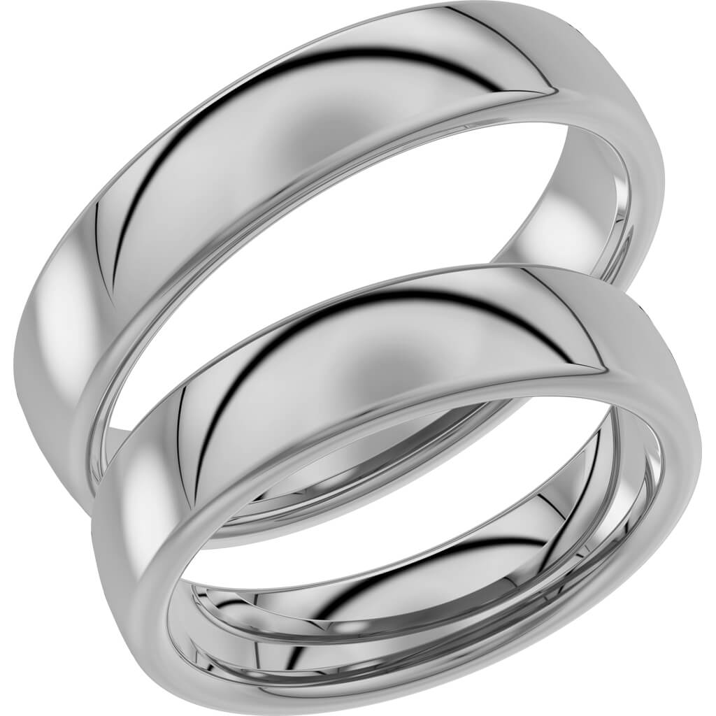 240-5 - Slät ring i platina - Dahlströms Guld
