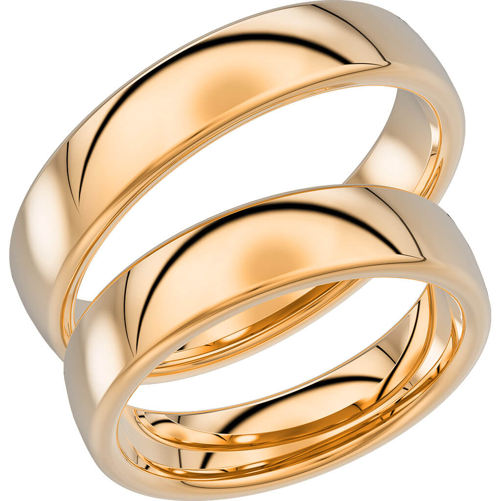 240-5 - Slät ring i rödguld - Dahlströms Guld
