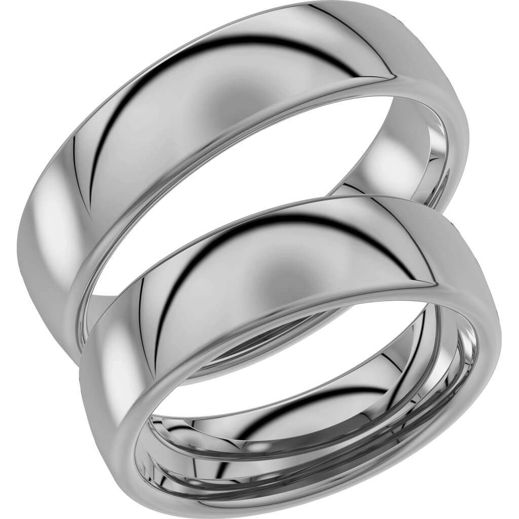 240-6 - Bred slät ring i palladium - Dahlströms Guld
