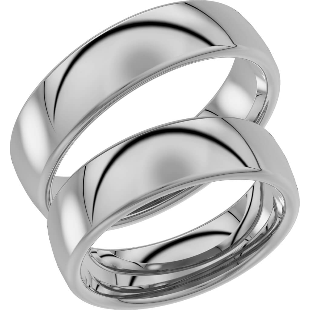 240-6 - Bred slät ring i vitguld - Dahlströms Guld