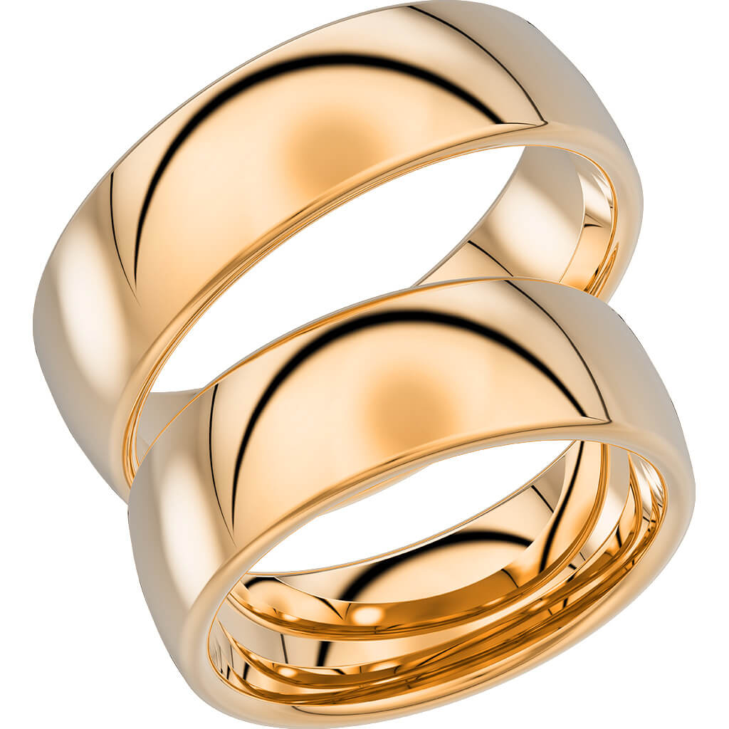 240-7 - Bred slät ring i rödguld - Dahlströms Guld
