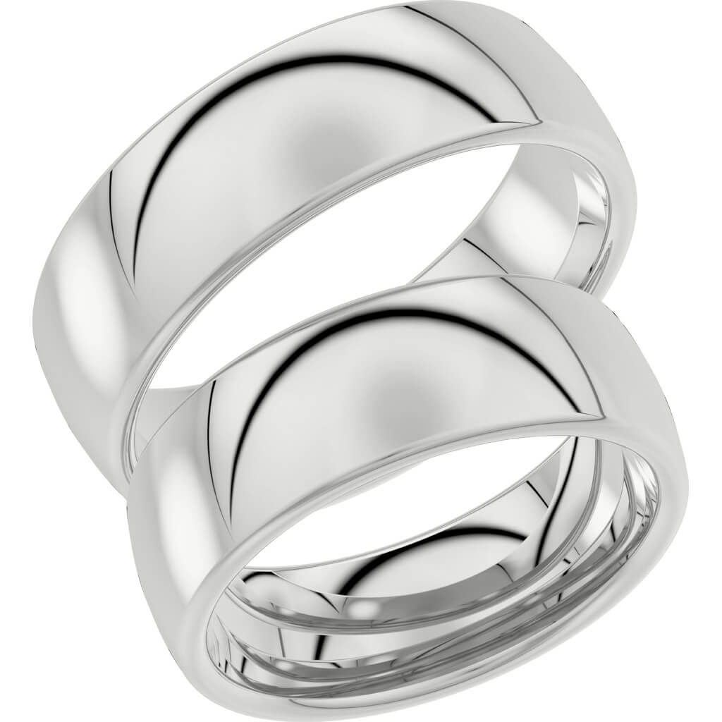 240-7 - Bred slät ring i silver - Dahlströms Guld
