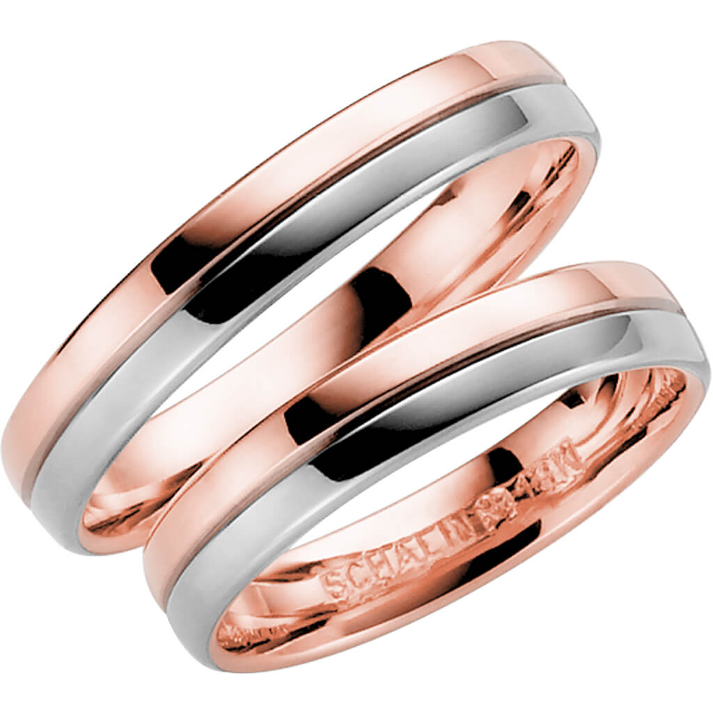 258-4 - Flerfärgad ring i roséguld & vitguld - Dahlströms Guld