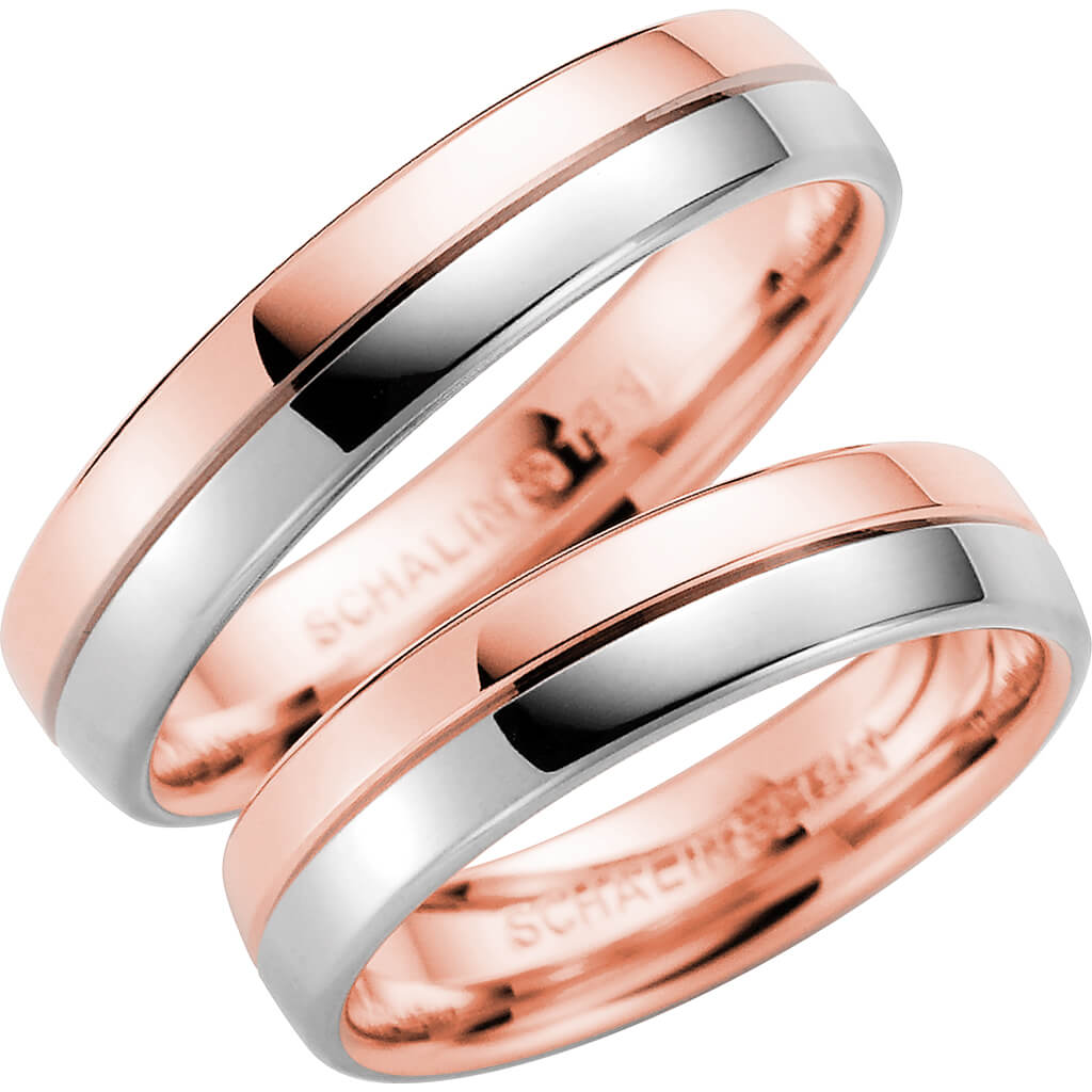 258-5 - Flerfärgad ring i roséguld & vitguld - Dahlströms Guld