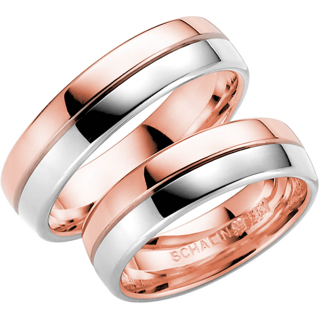 258-6 - Flerfärgad ring i roséguld & vitguld - Dahlströms Guld