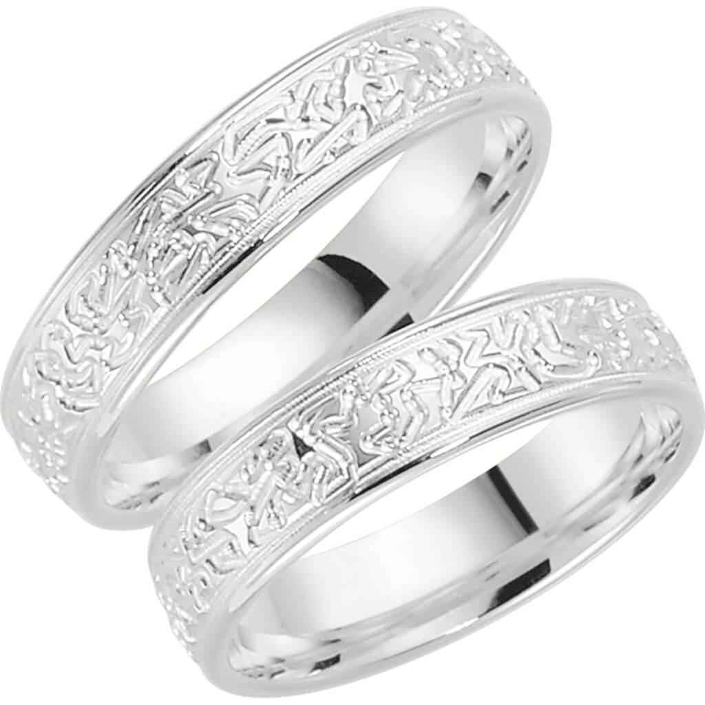 270-5 - Mönstrad ring i silver - Dahlströms Guld