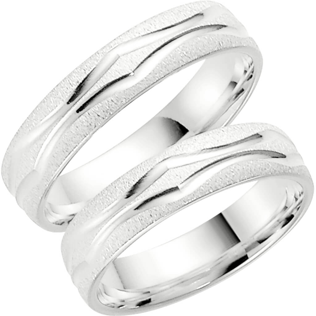 281-5 - Mönstrad ring i silver - Dahlströms Guld