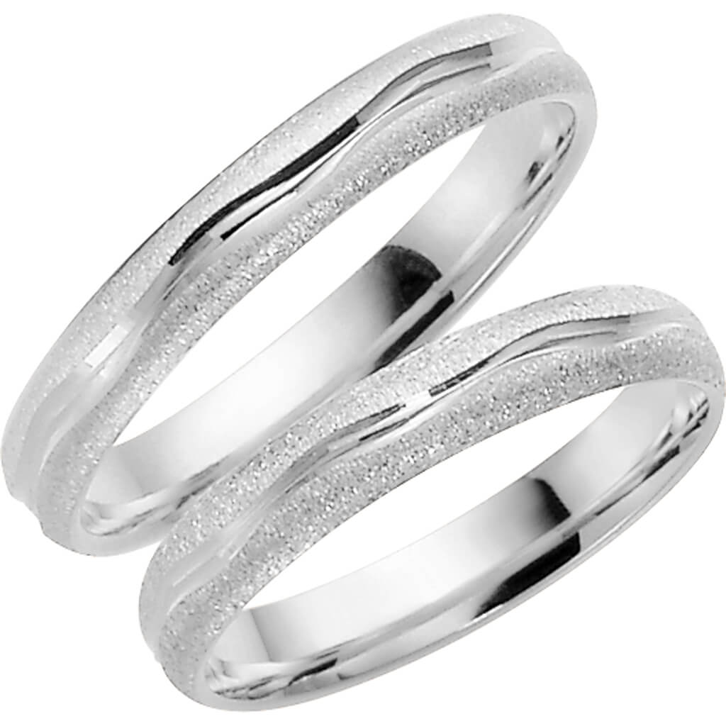 286-3,5 - Mönstrad ring i palladium - Dahlströms Guld