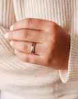 289-5 - Flerfärgad ring i roséguld & vitguld - Dahlströms Guld