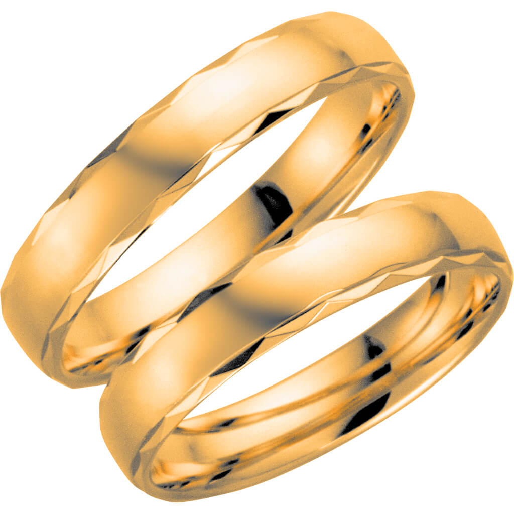 62-4 - Mönstrad ring i rödguld - Dahlströms Guld