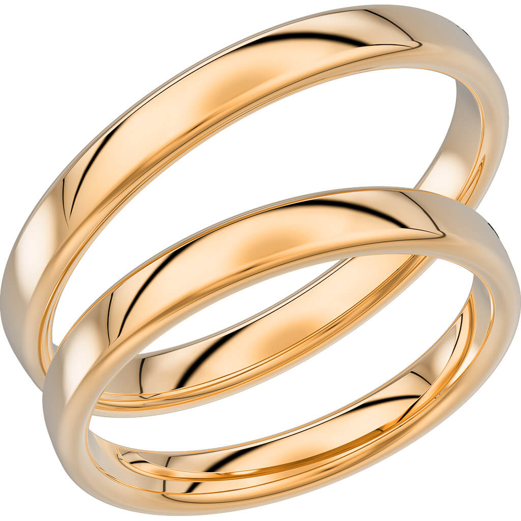 720-3 - Slät ring i rödguld - Dahlströms Guld