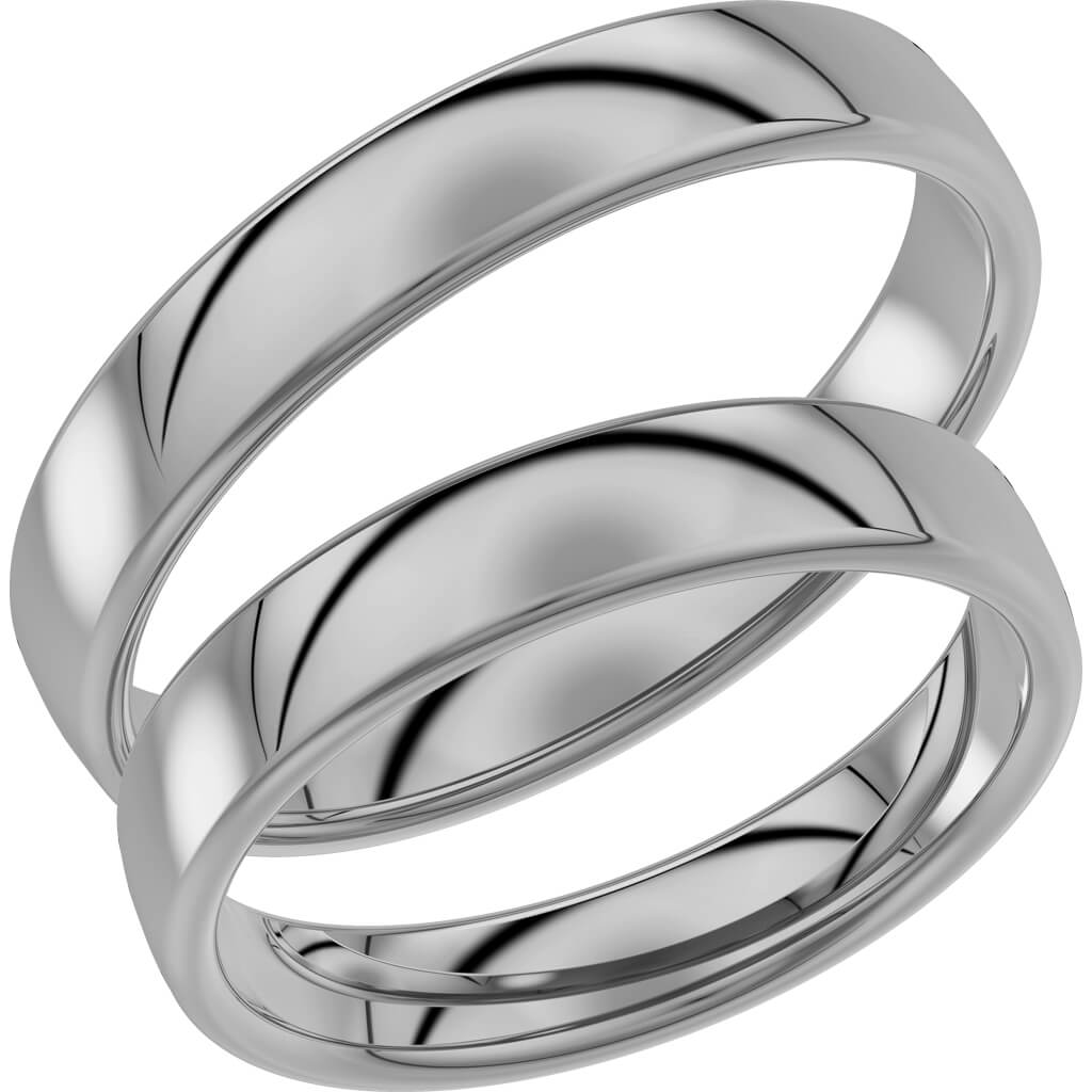 720-4 - Slät ring i palladium - Dahlströms Guld