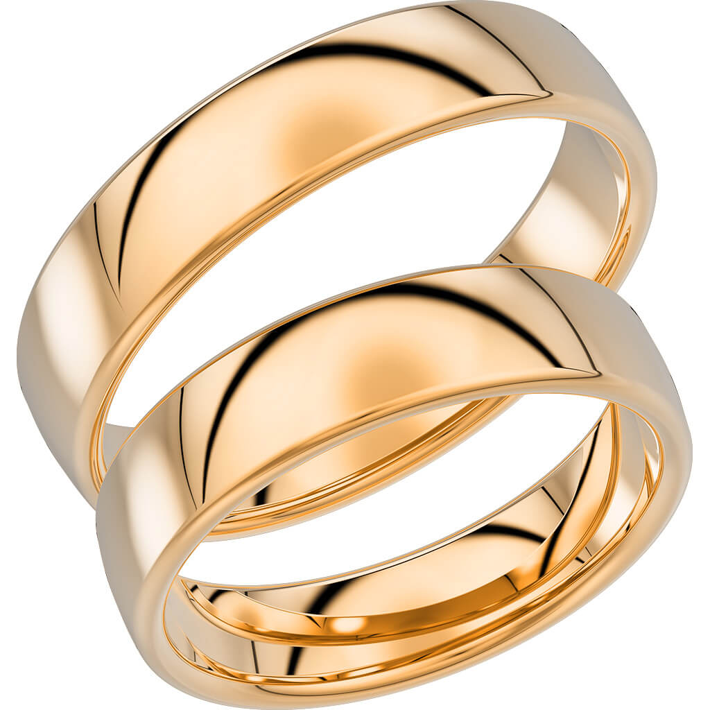 720-5 - Slät ring i rödguld - Dahlströms Guld