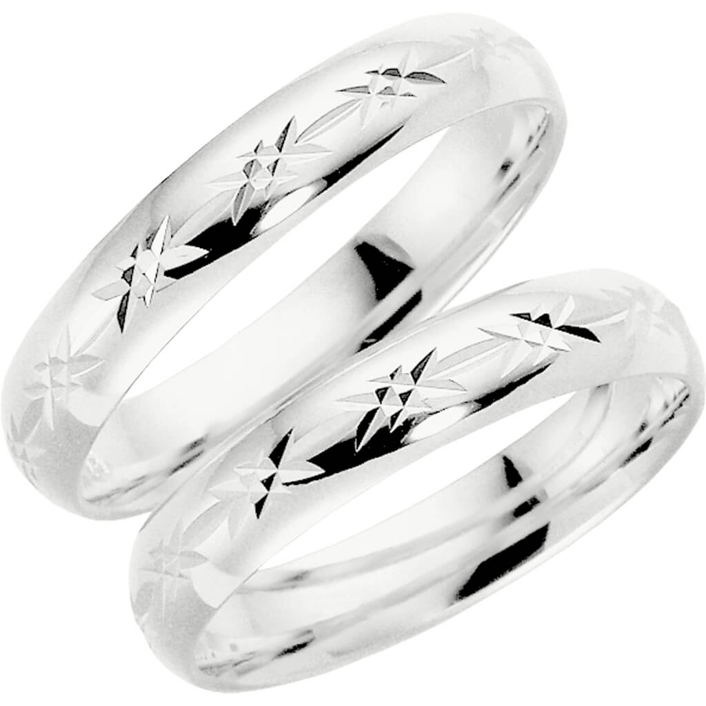 91-4 - Mönstrad ring i silver - Dahlströms Guld