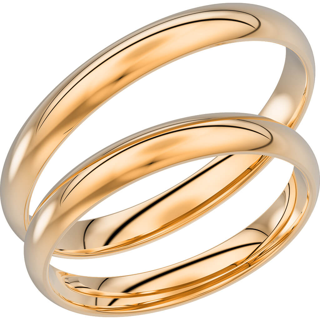 92-3 - Slät ring i rödguld - Dahlströms Guld
