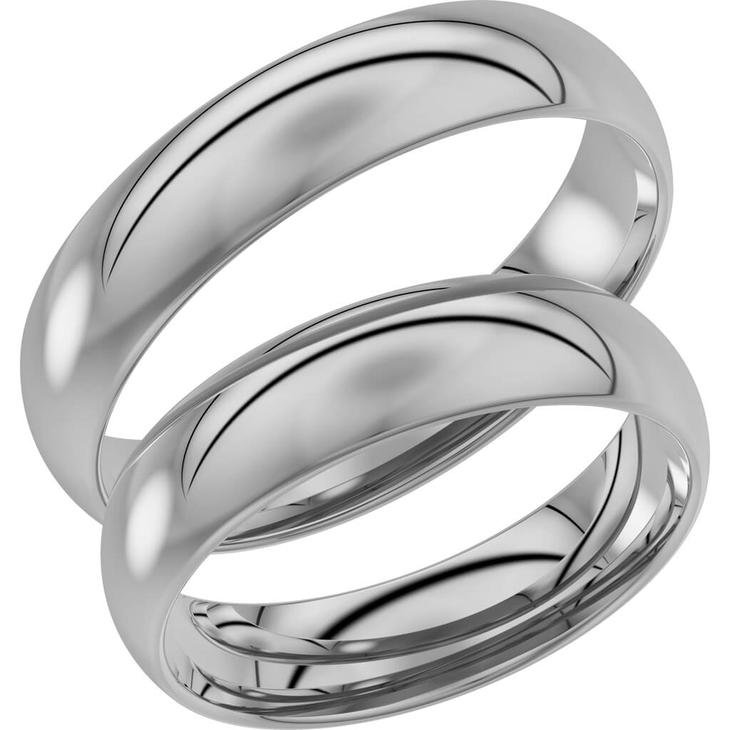 92-5 - Slät ring i vitguld - Dahlströms Guld