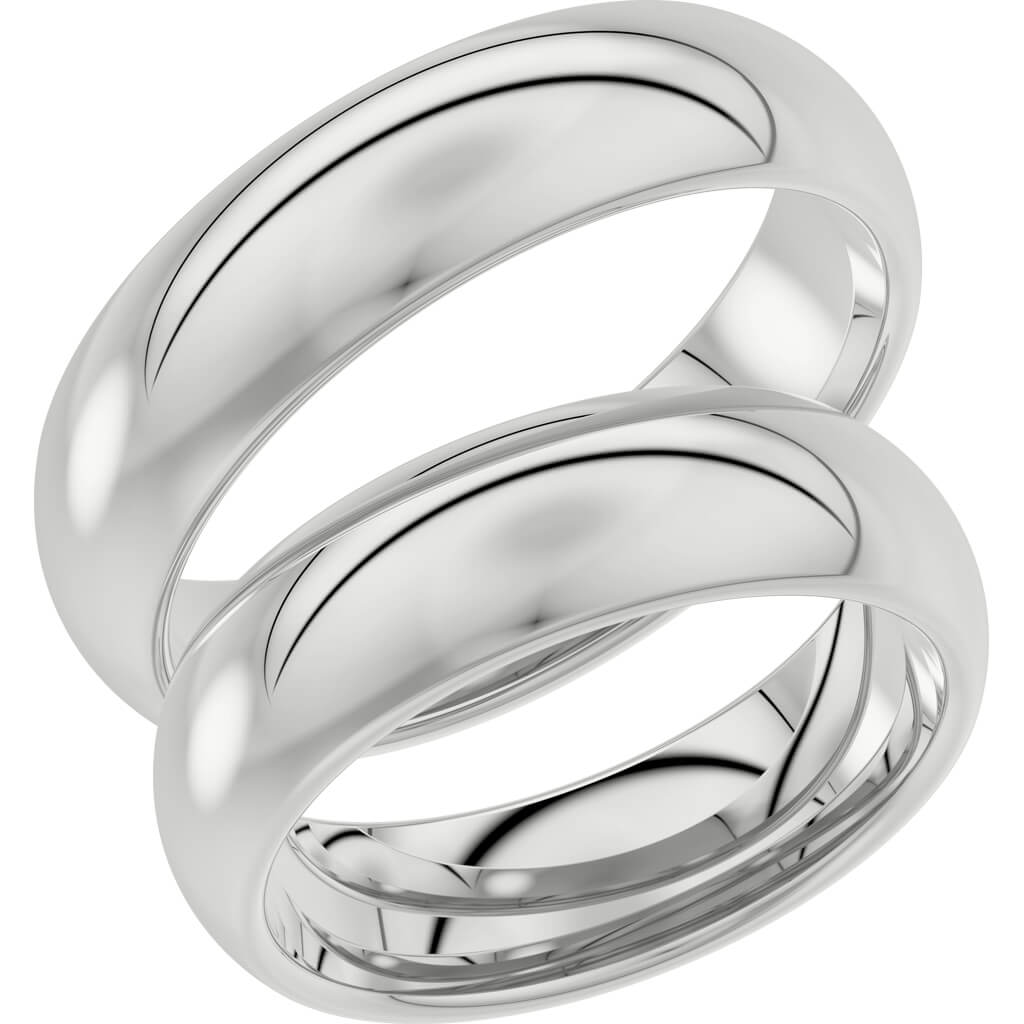 92-6 - Bred slät ring i silver - Dahlströms Guld