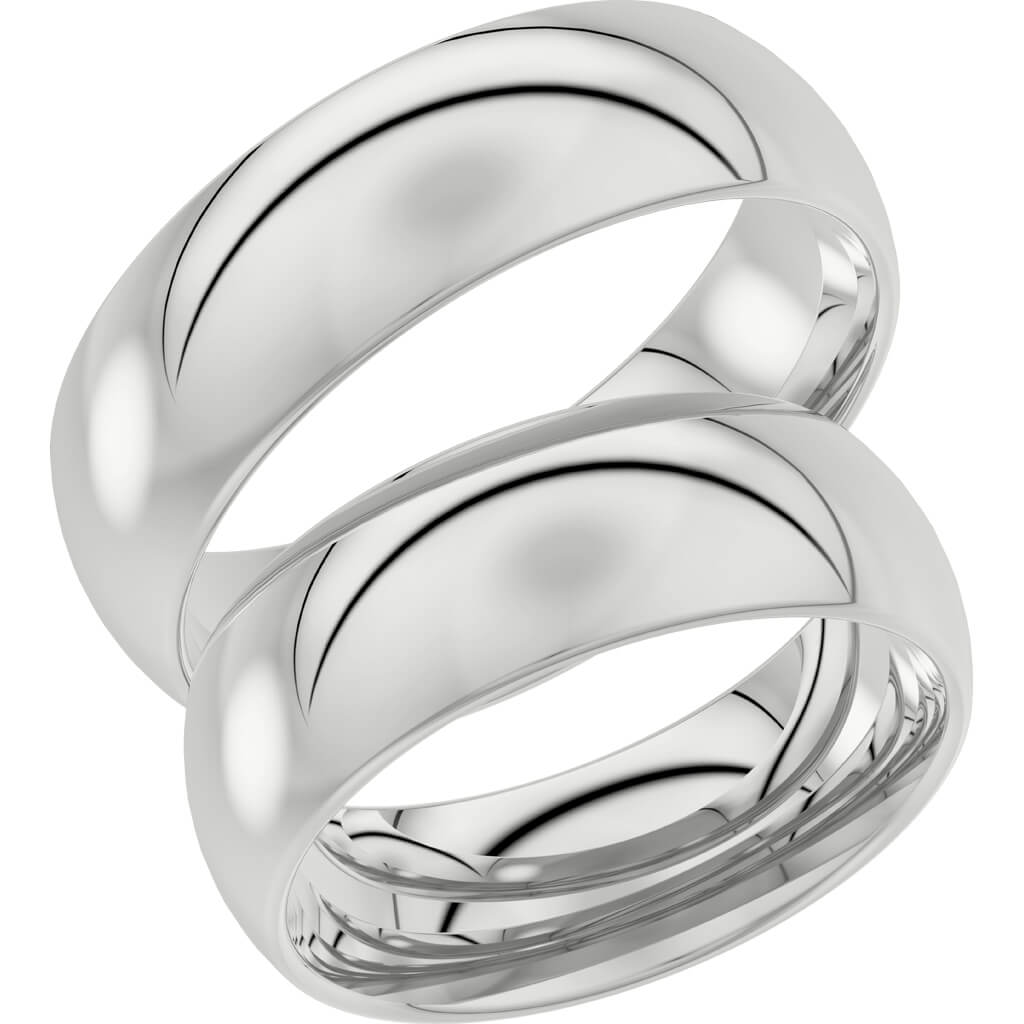 92-7 - Bred slät ring i silver - Dahlströms Guld