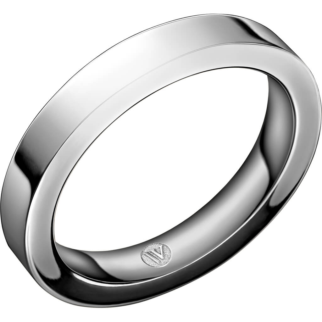 HARTMAN A3,5 - Slät ring i vitguld - Dahlströms Guld