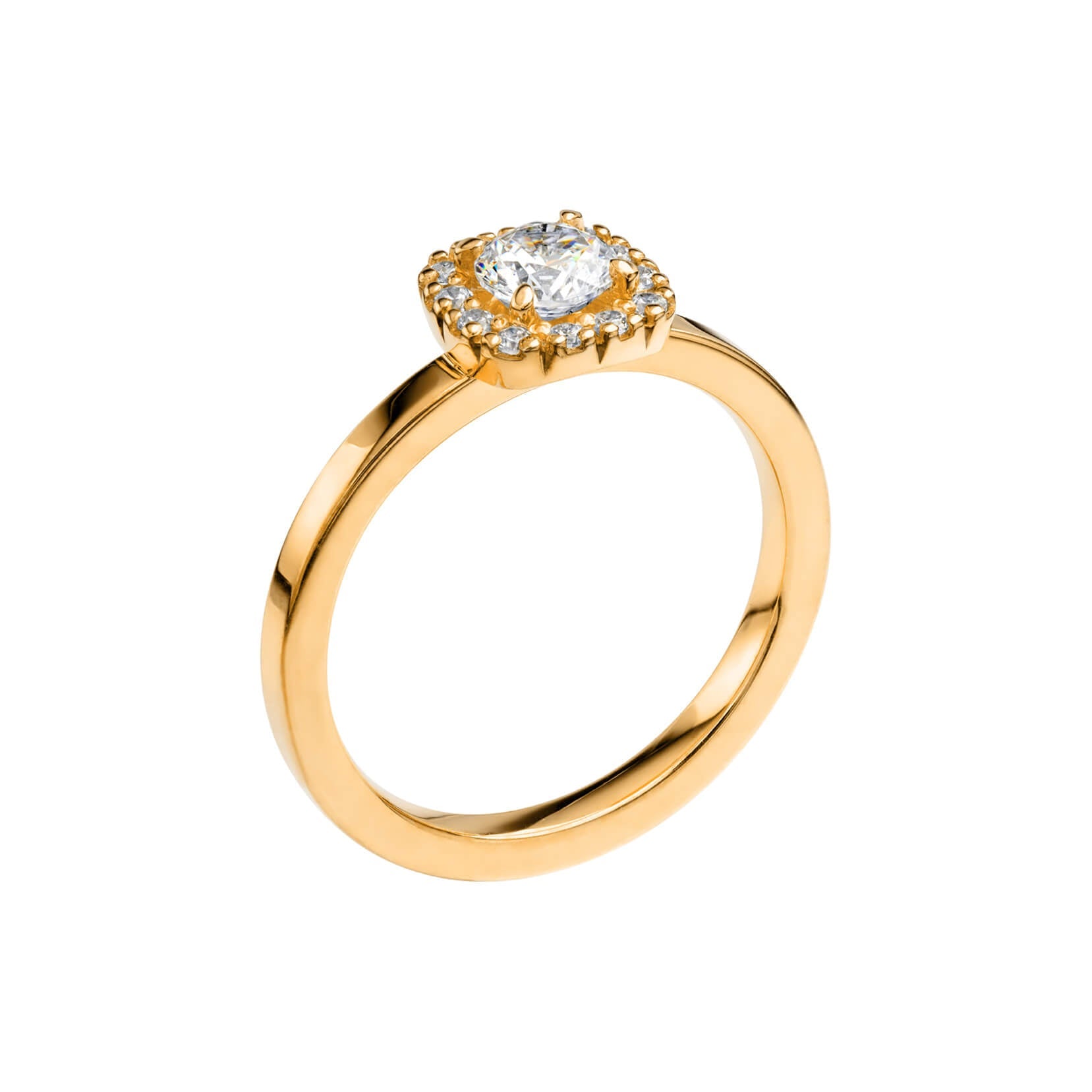 LOVE 04 - Smal haloring i rödguld - Dahlströms Guld