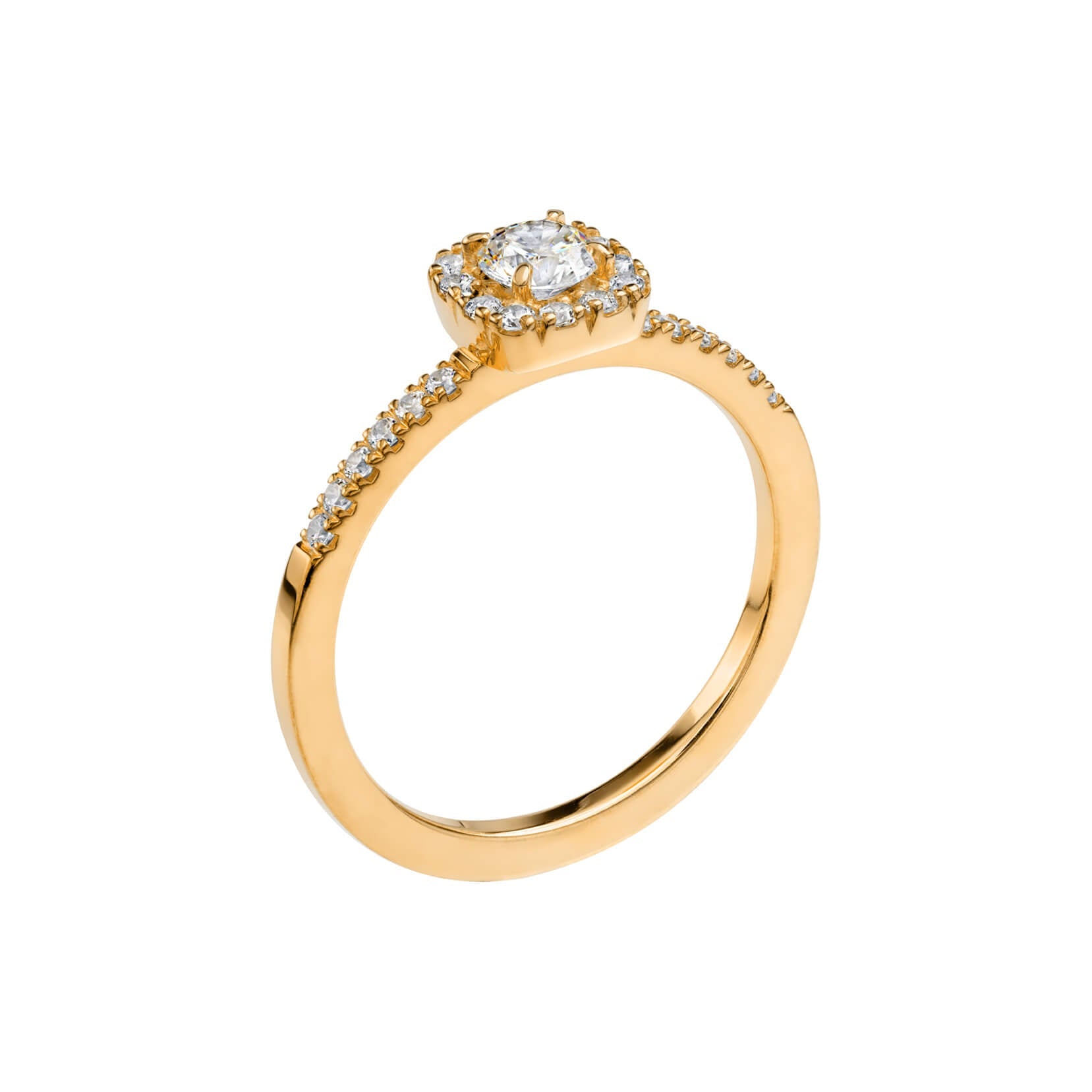 LOVE 05 - Smal haloring i rödguld - Dahlströms Guld