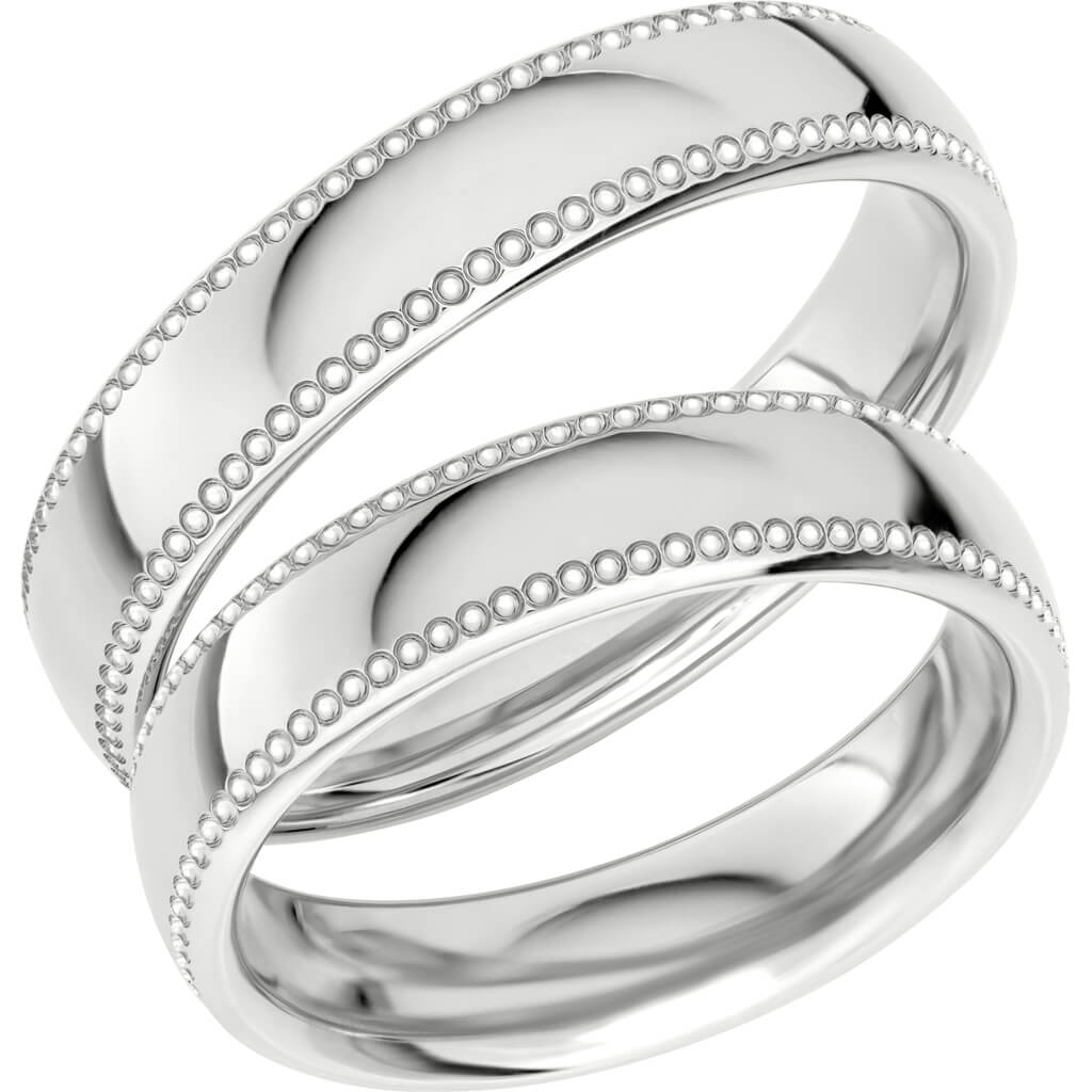 Reflection 03 - Mönstrad ring i silver - Dahlströms Guld
