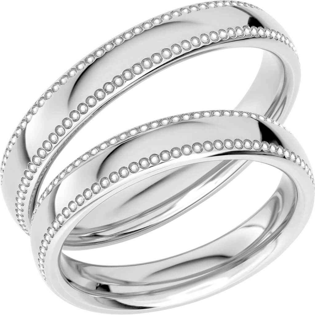Reflection 05 - Mönstrad ring i silver - Dahlströms Guld