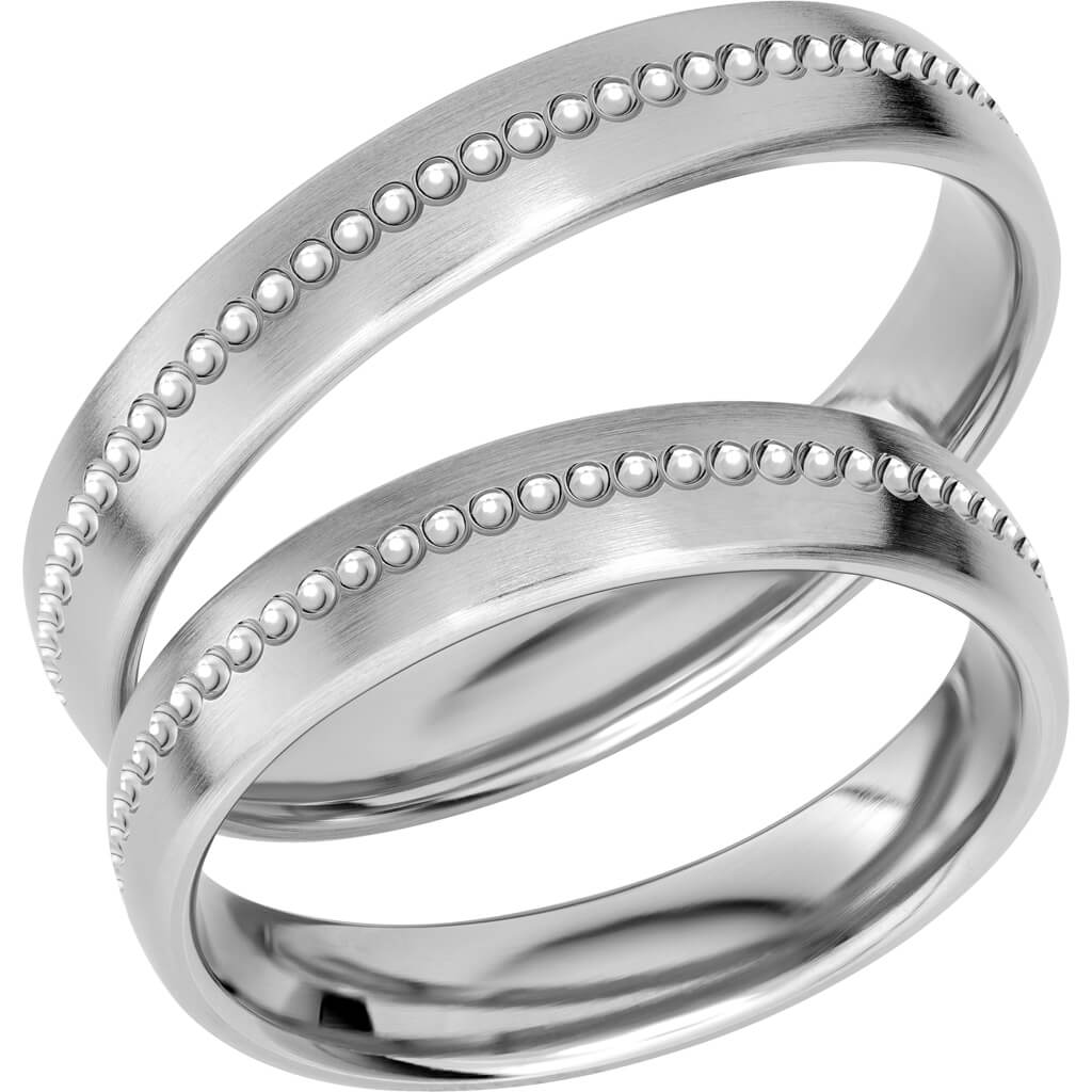 Reflection 11 - Mönstrad ring i platina - Dahlströms Guld