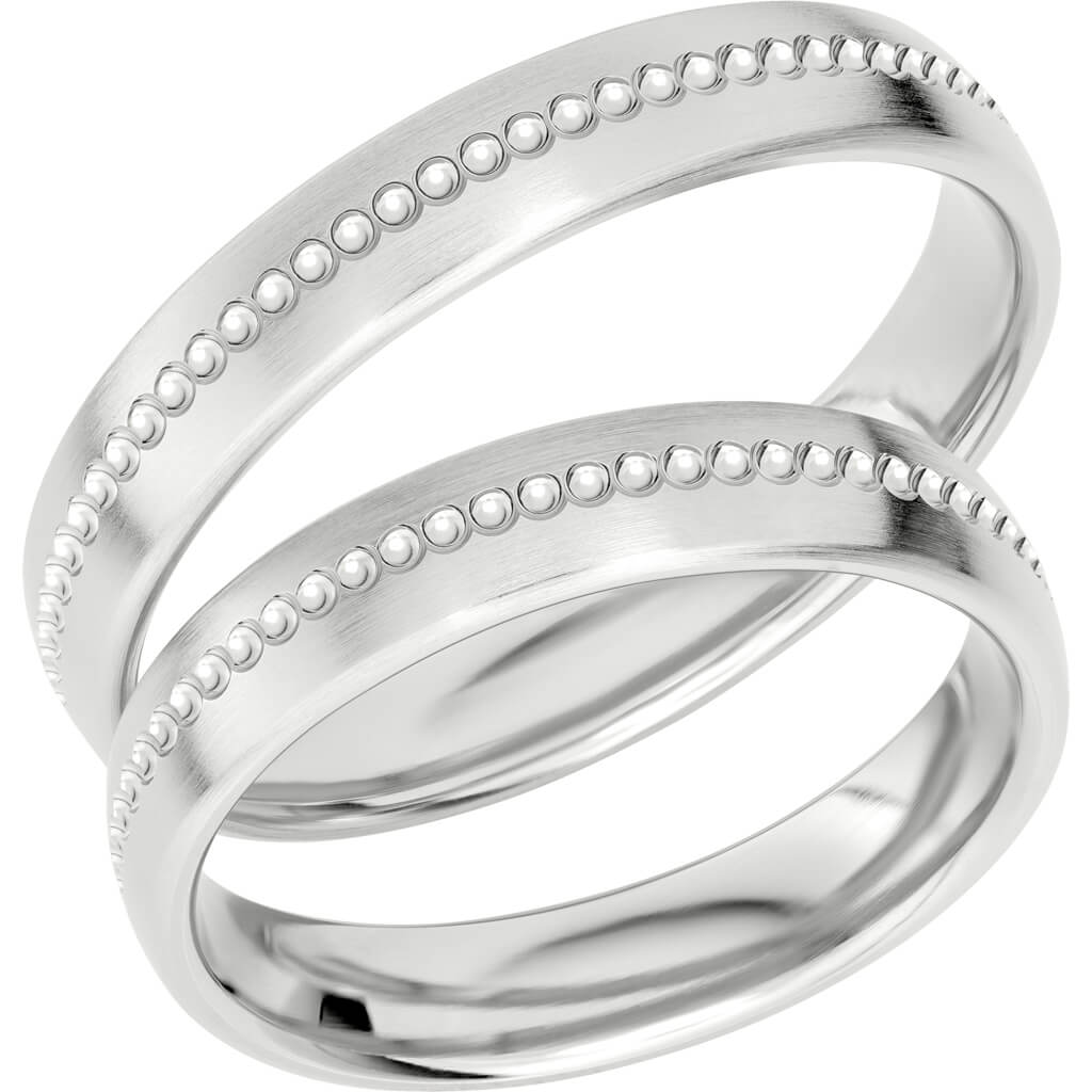 Reflection 11 - Mönstrad ring i silver - Dahlströms Guld