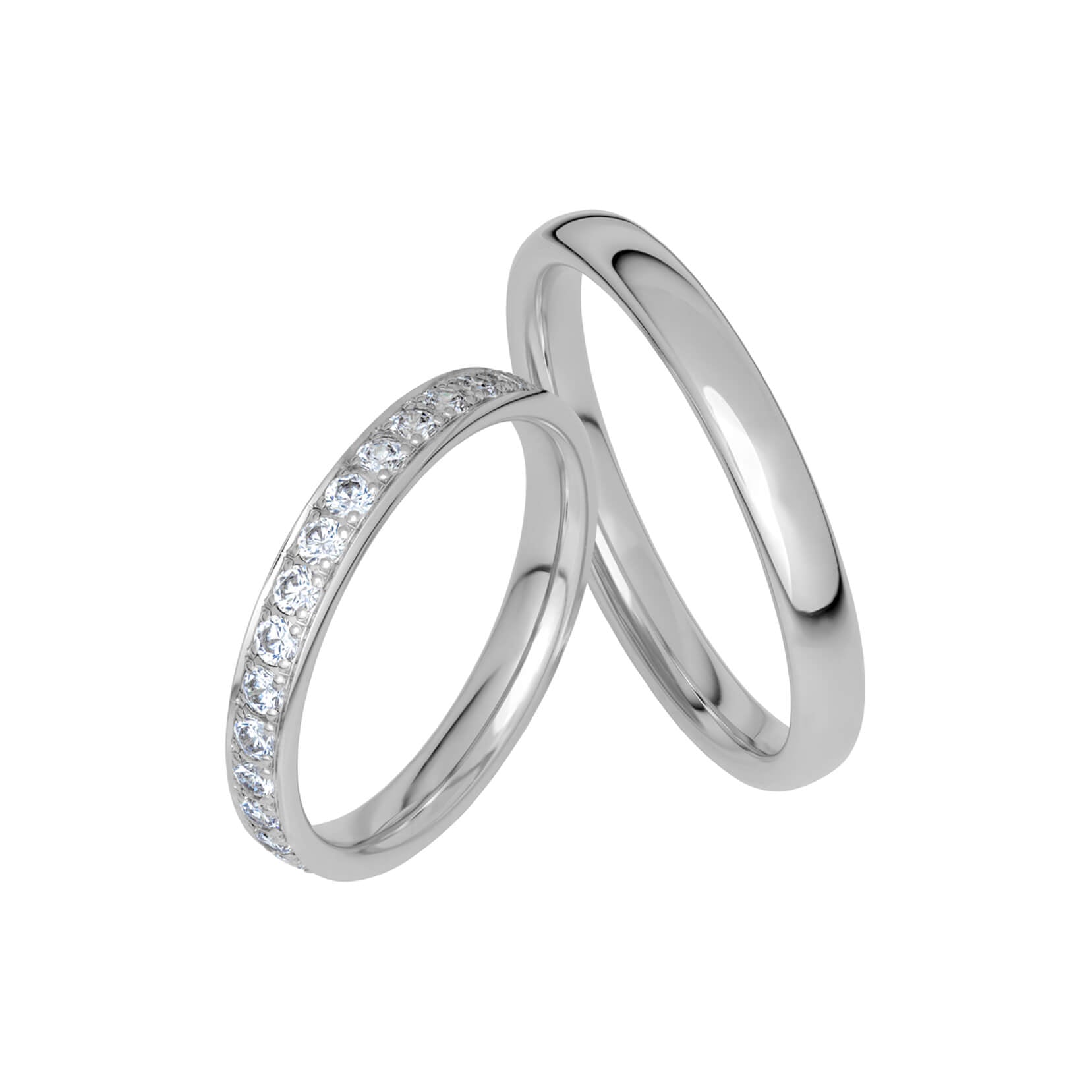 SR1003 - Slät ring i platina - Dahlströms Guld