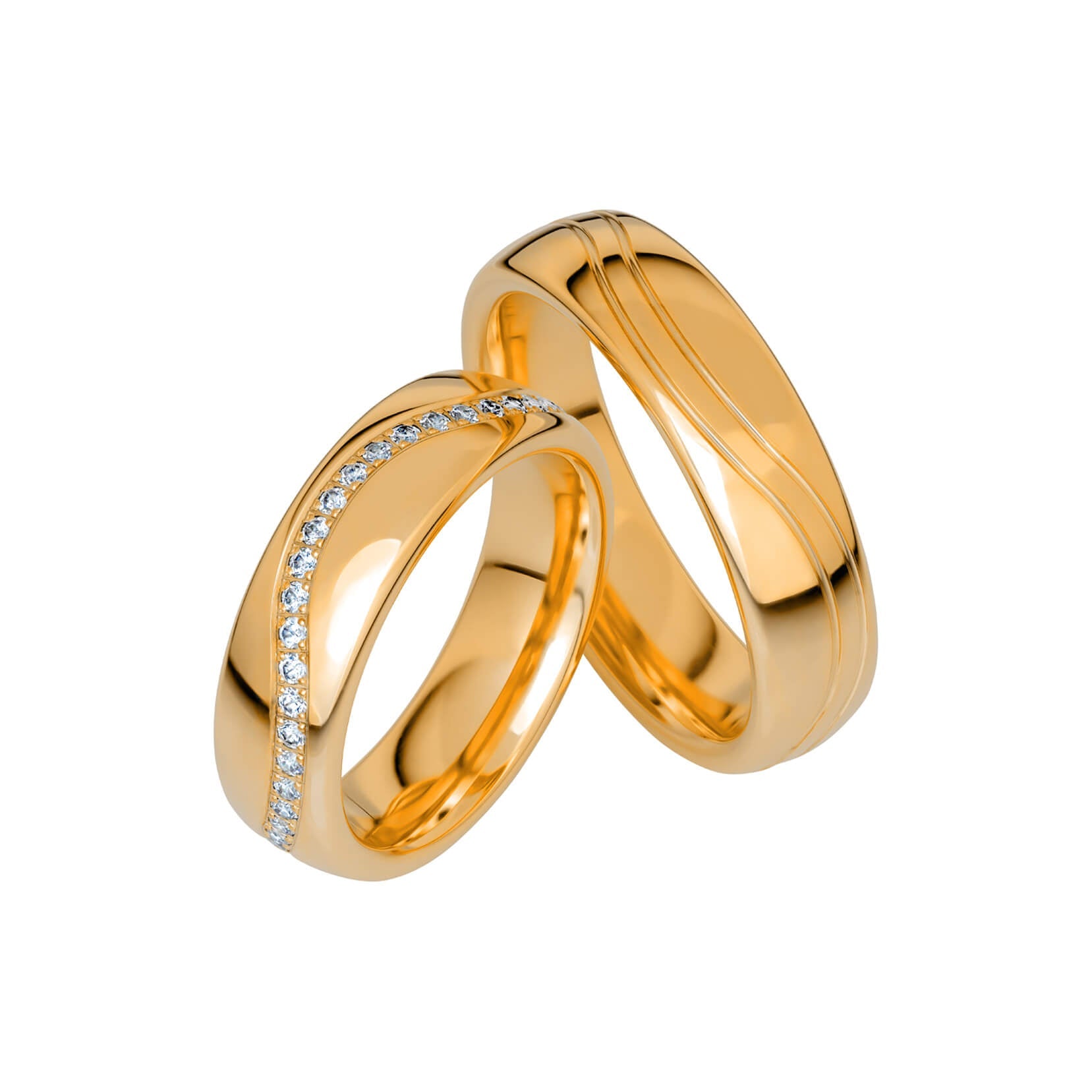 SR1007 - Bred slät ring i rödguld - Dahlströms Guld