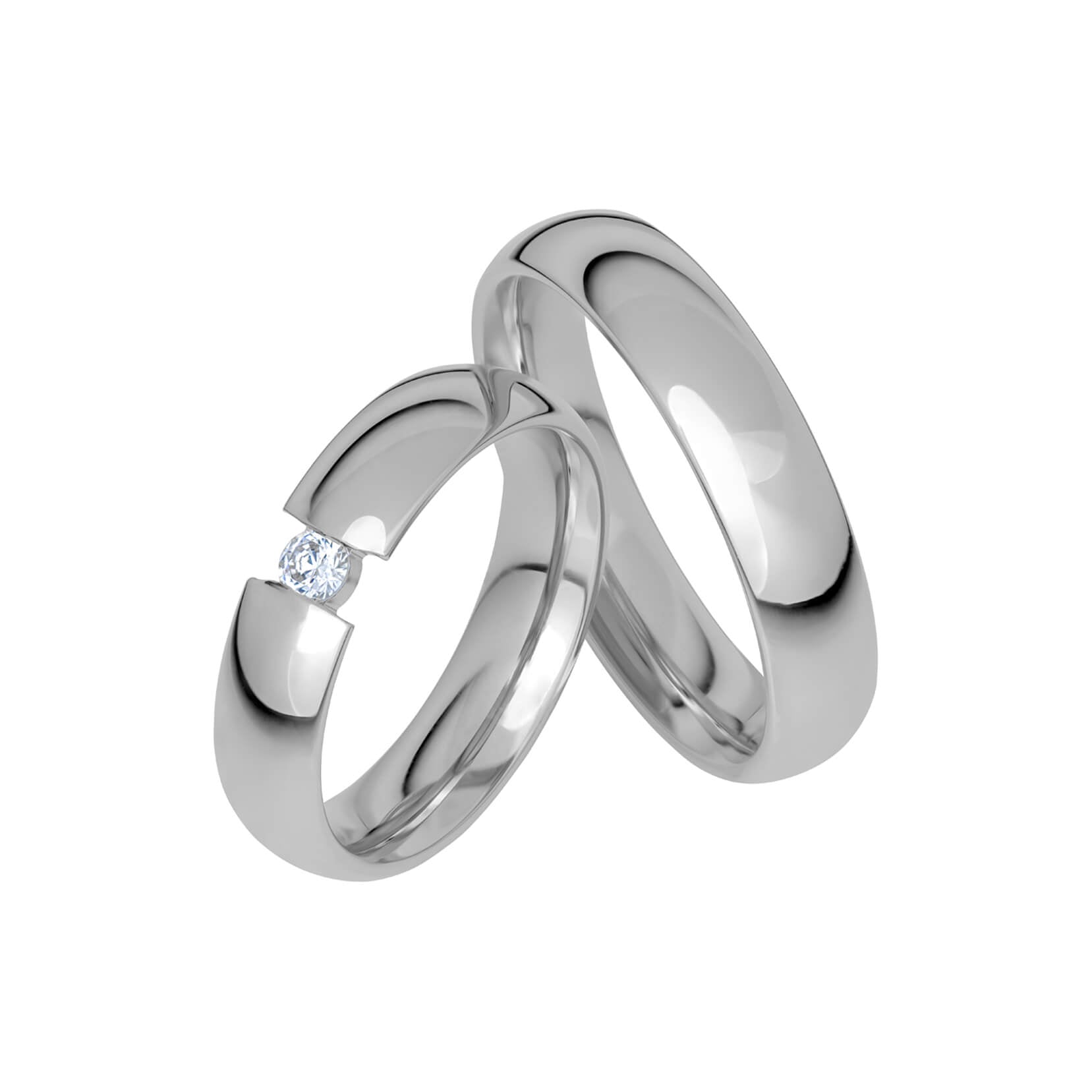 SR1013 - Slät ring i platina - Dahlströms Guld