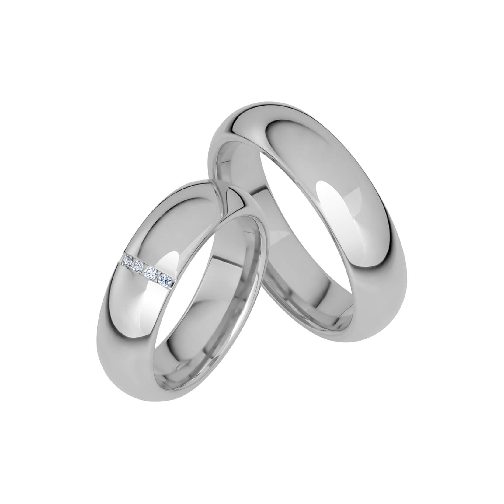 SR1028 - Bred slät ring i platina - Dahlströms Guld