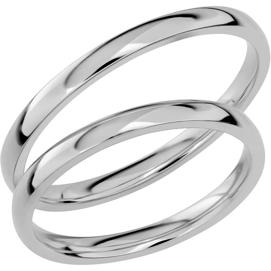 SR1029 - Smal slät ring i platina - Dahlströms Guld