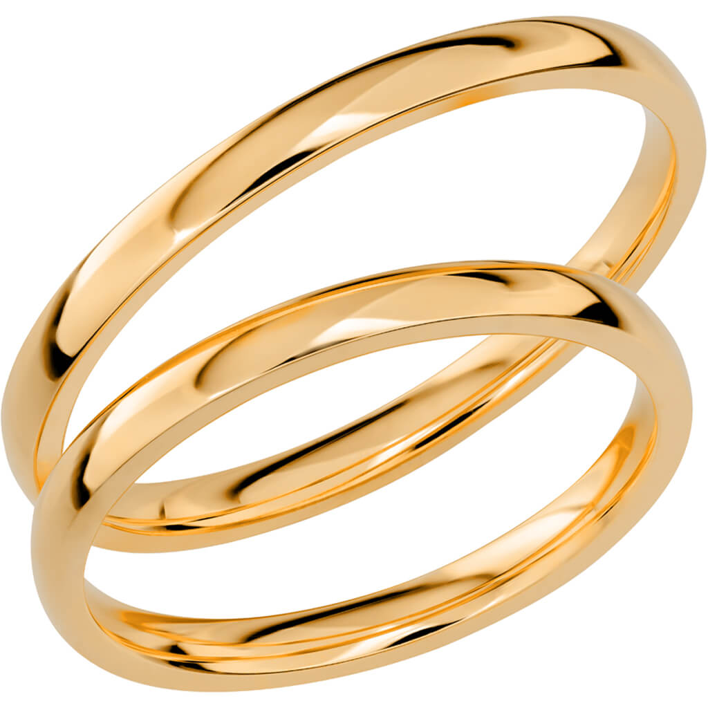 SR1029 - Smal slät ring i rödguld - Dahlströms Guld
