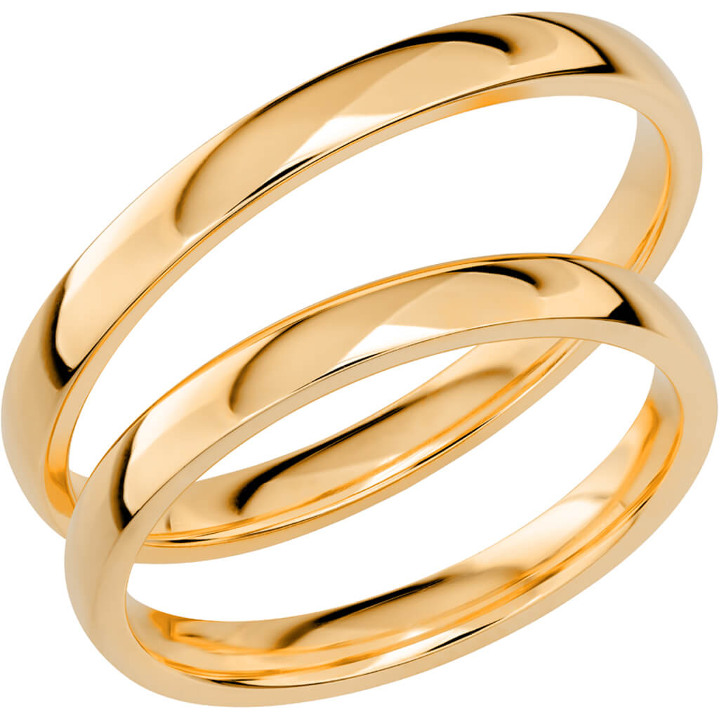 SR1030 - Smal slät ring i rödguld - Dahlströms Guld