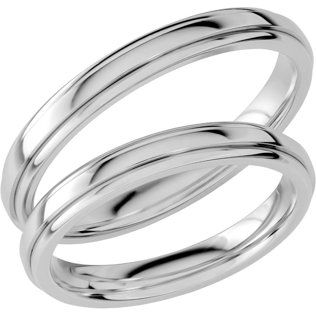 SR1031 - Slät Ring i platina - Dahlströms Guld