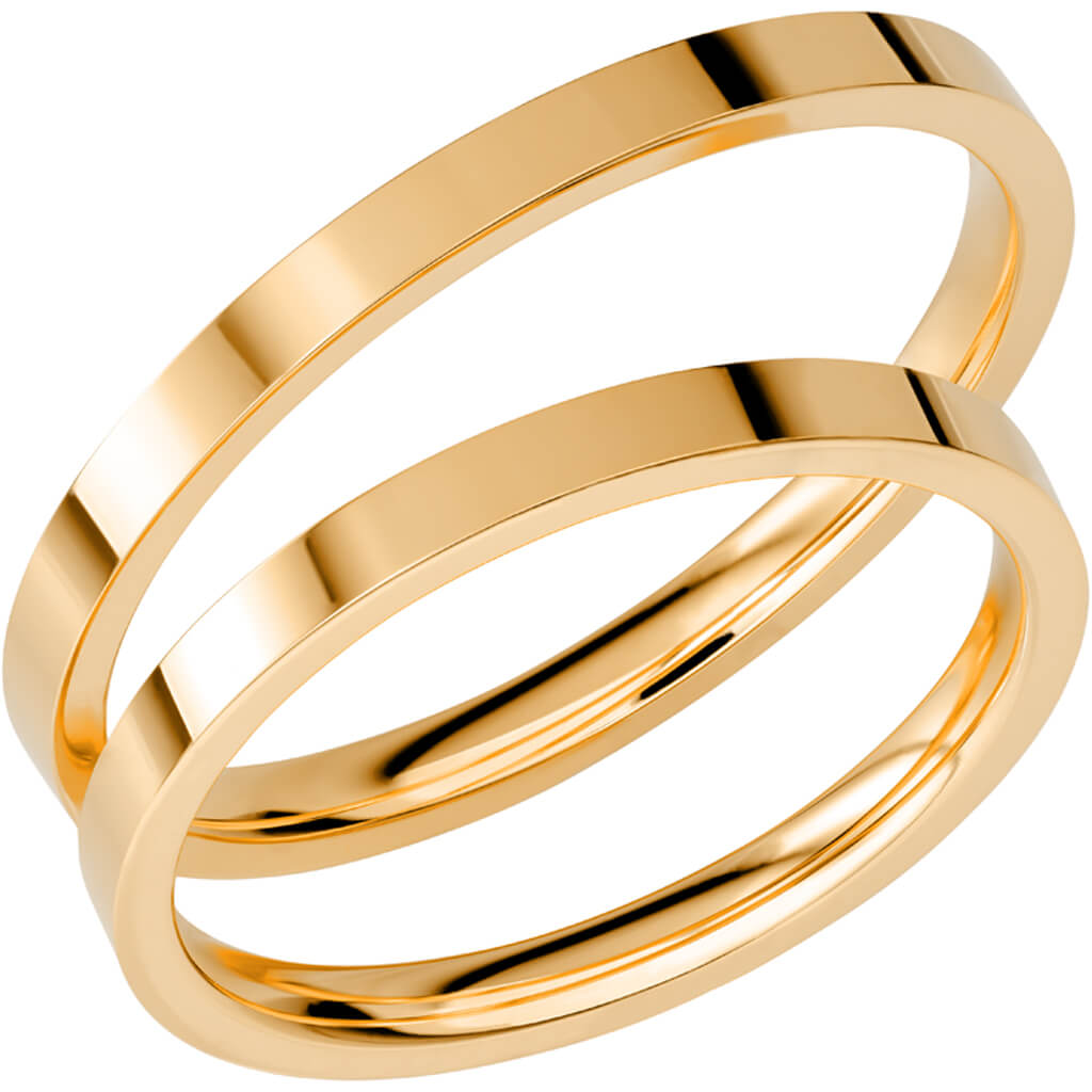 SR1036 - Smal slät ring i rödguld - Dahlströms Guld