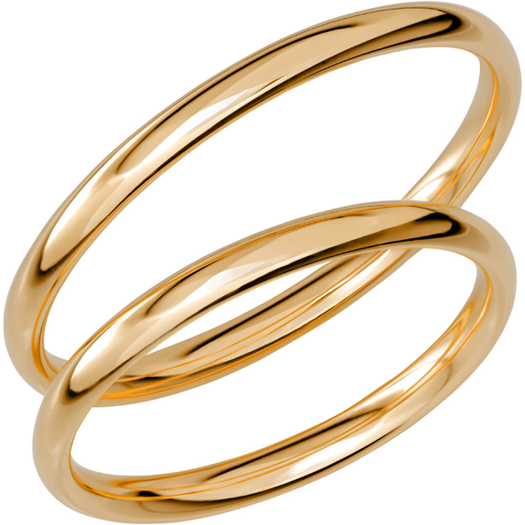 SR1043 - Smal slät ring i rödguld - Dahlströms Guld