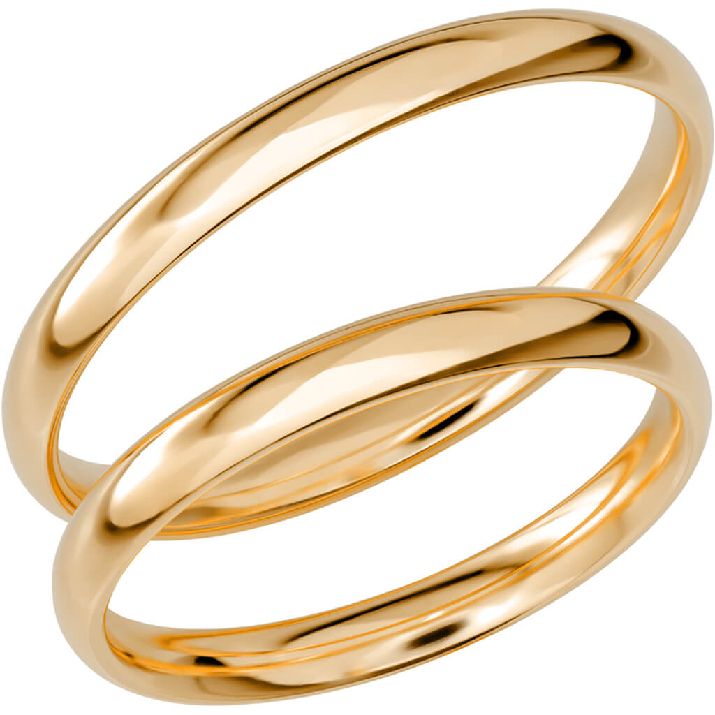 SR1044 - Smal slät ring i rödguld - Dahlströms Guld