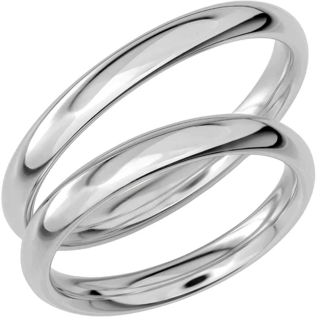 SR1045 - Slät ring i platina - Dahlströms Guld