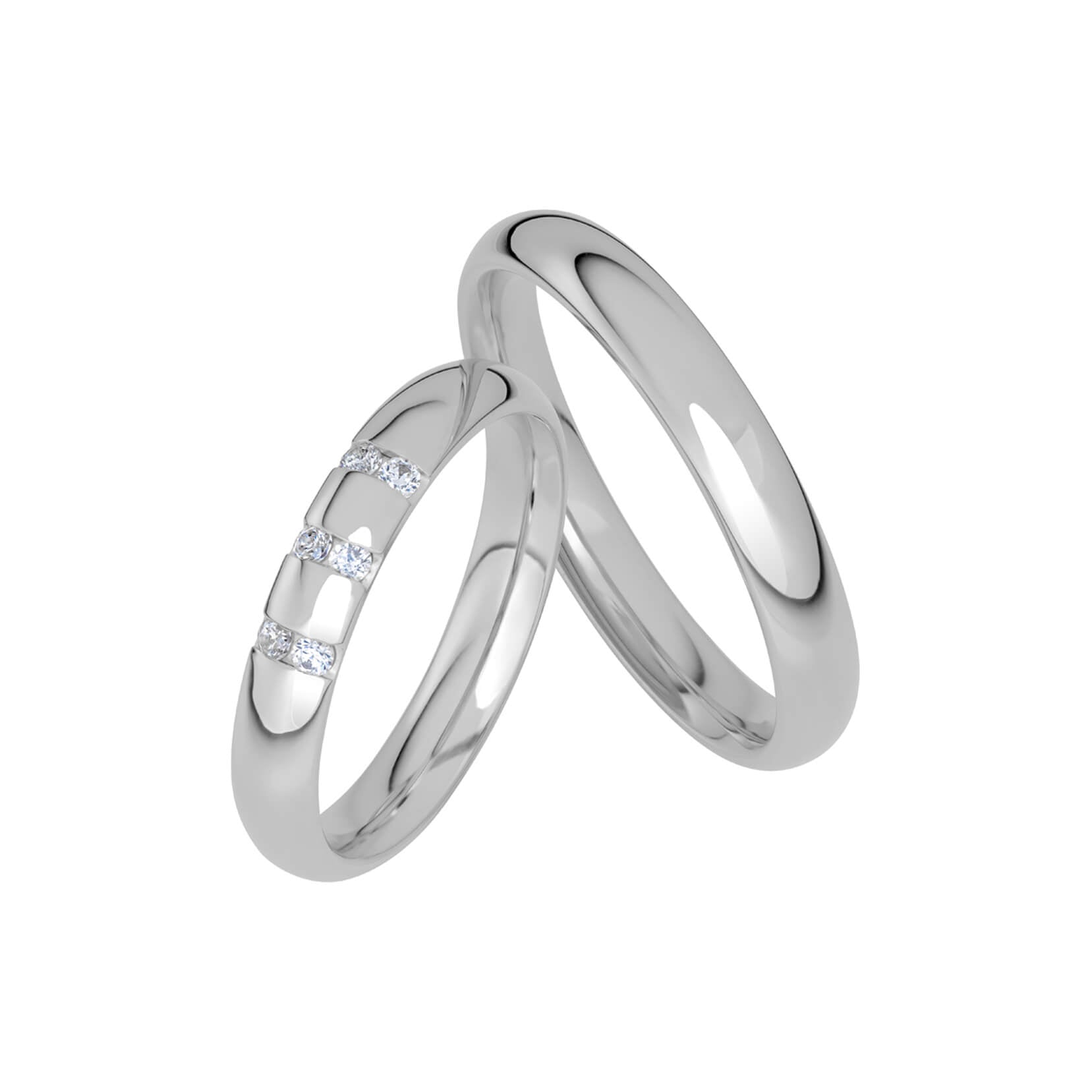 SR1046 - Slät ring i vitguld - Dahlströms Guld