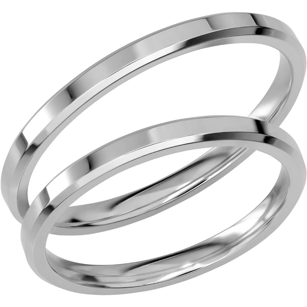 SR1050 - Smal slät ring i vitguld - Dahlströms Guld